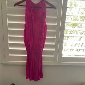Elegant Pink Sleeveless Dress